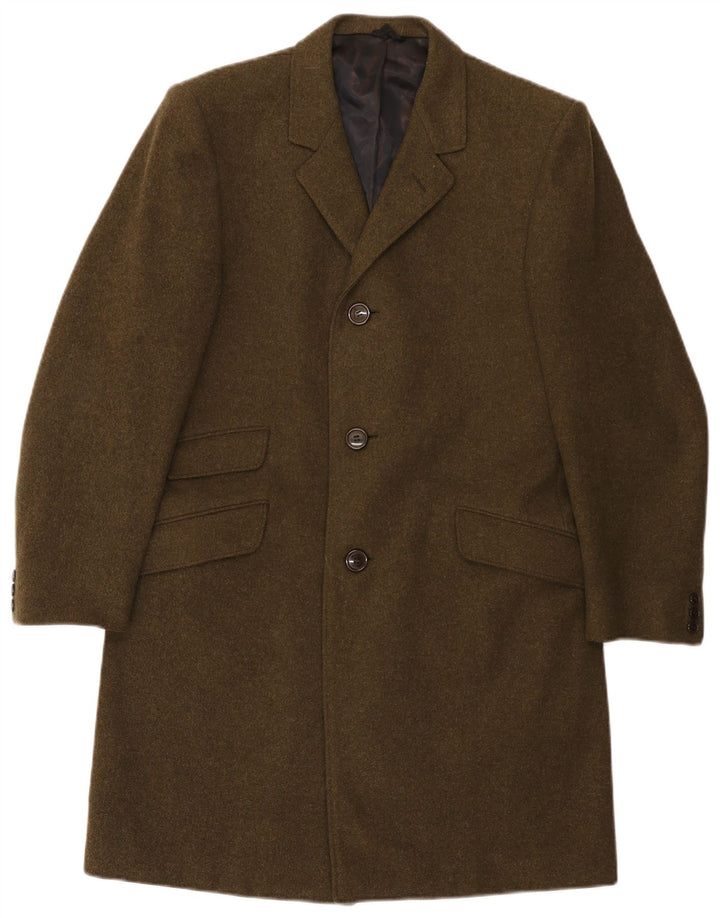 vintage Homme Pardessus IT 46 Petit Kaki