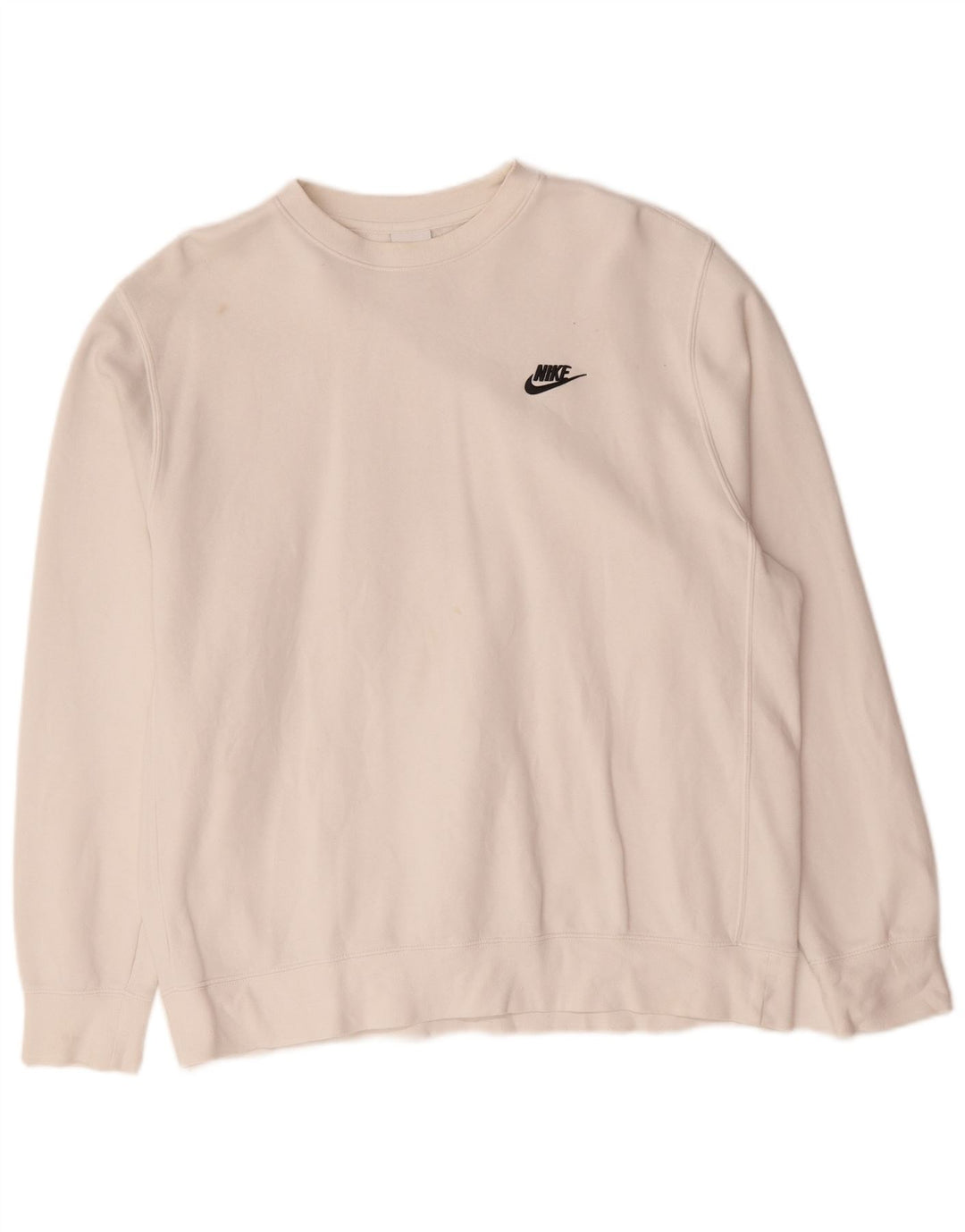 Nike Sweat-shirt pour homme en coton blanc Taille L