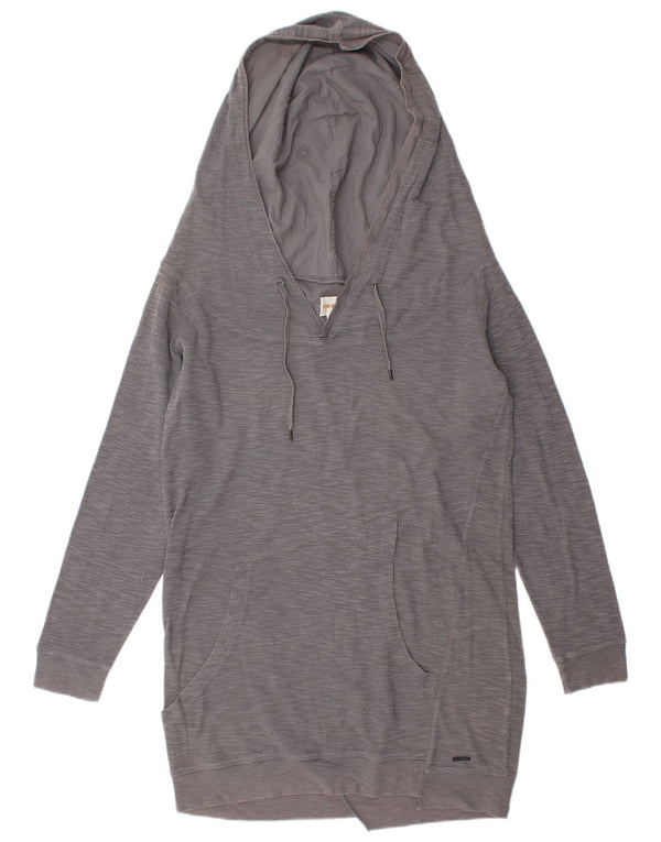 Diesel Robe à capuche à manches longues pour femme UK 14 Gris moyen