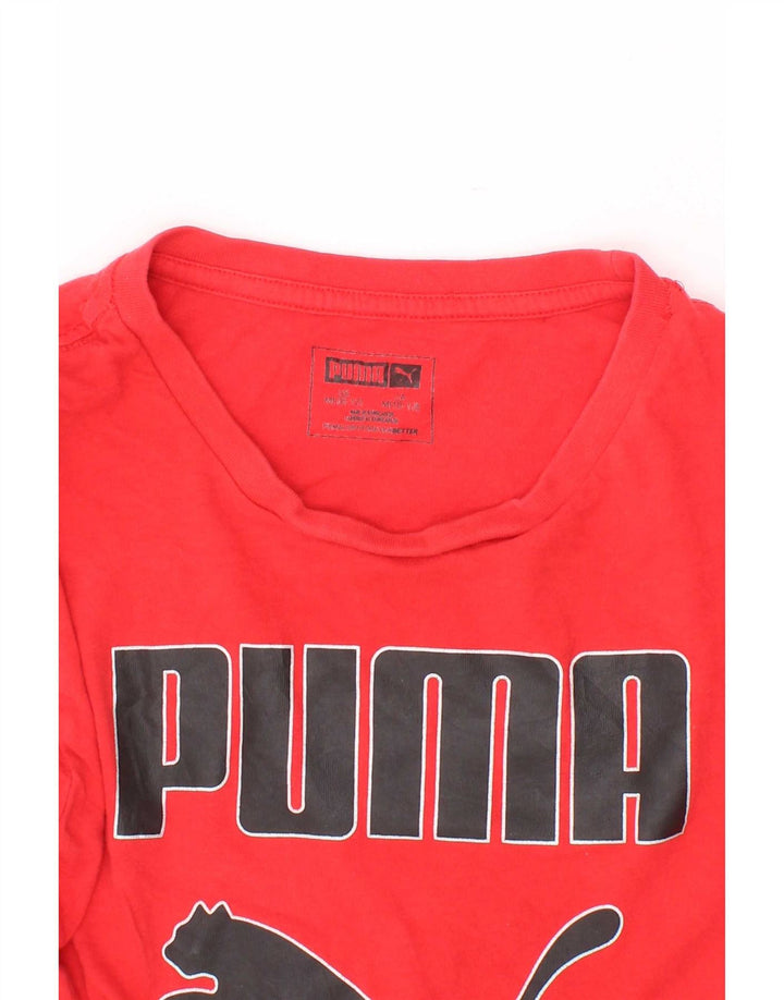 Puma T-Shirt Graphique Garçon 10-11 Ans Rouge Moyen