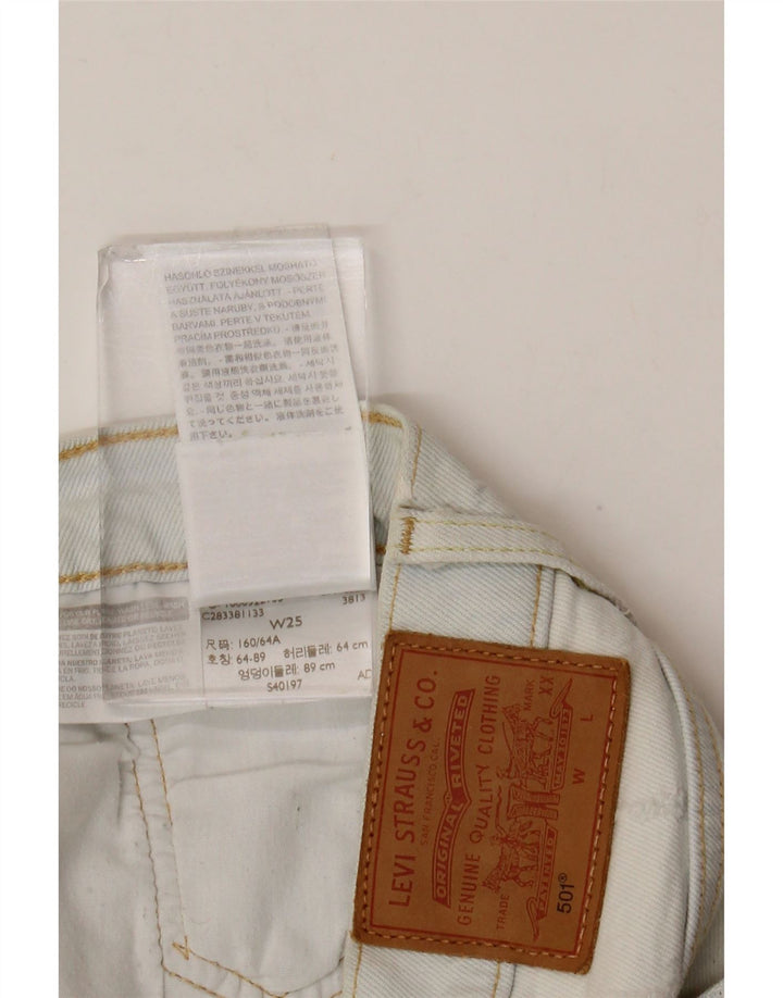 Levi's Short en Jean 501 Femme W25 XS Bleu Coton
