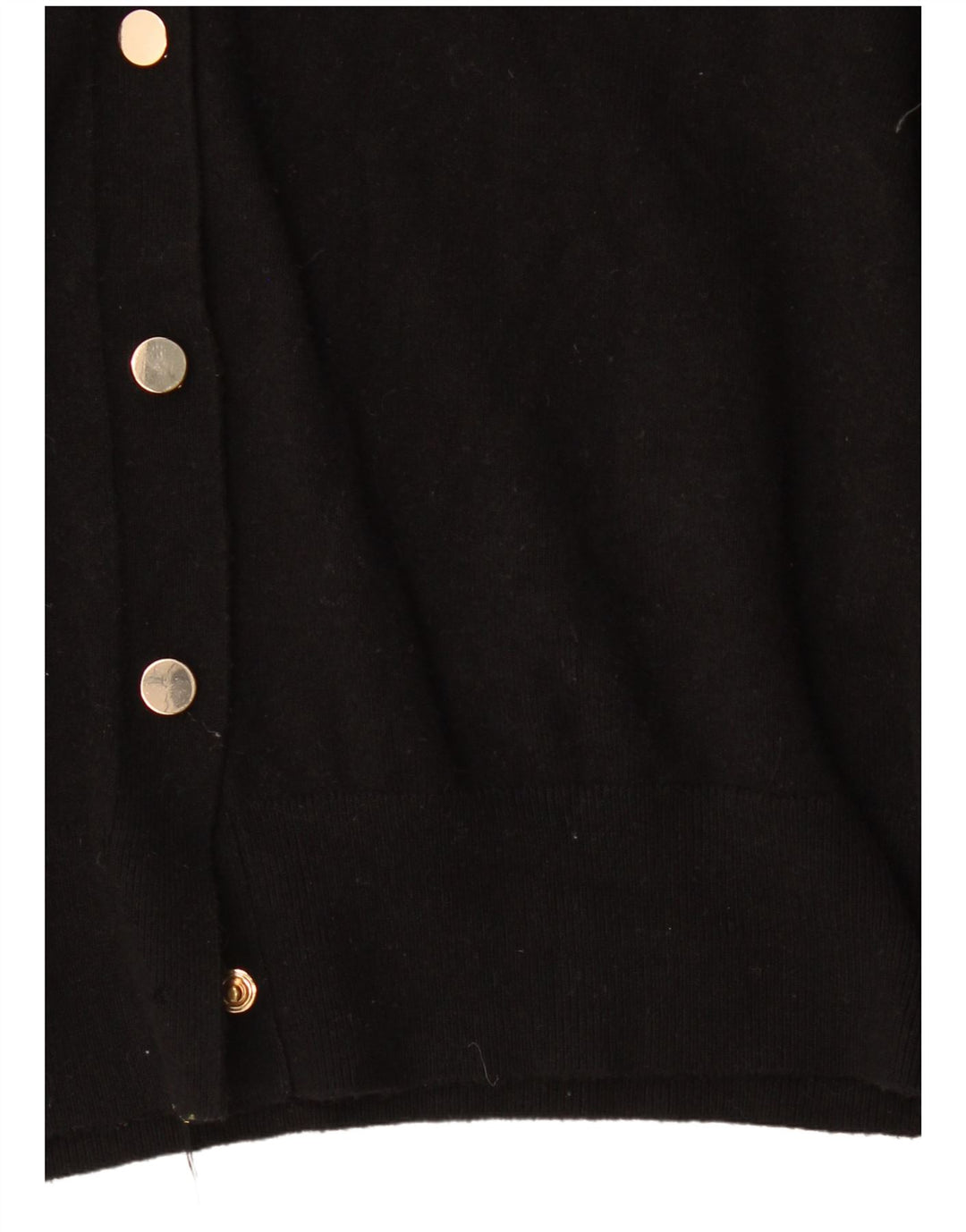 Zara Cardigan Femme Pull UK 10 Petit Viscose Noir