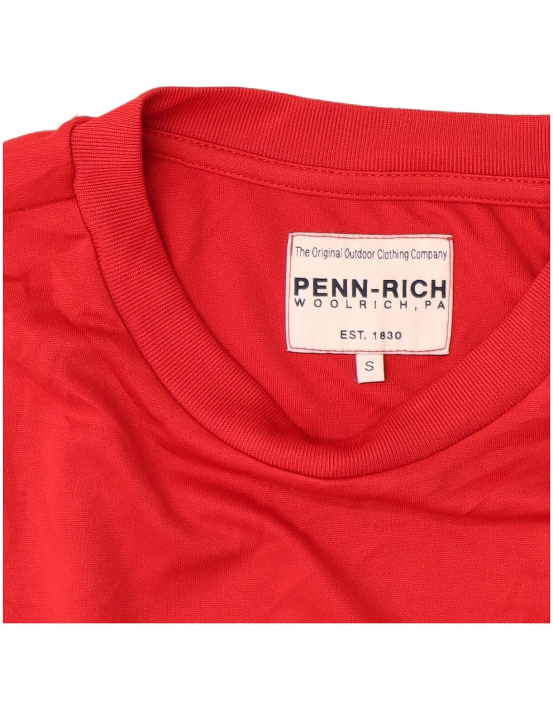 PENN-RICH T-Shirt Femme Top UK 10 Petit Rouge Polyester