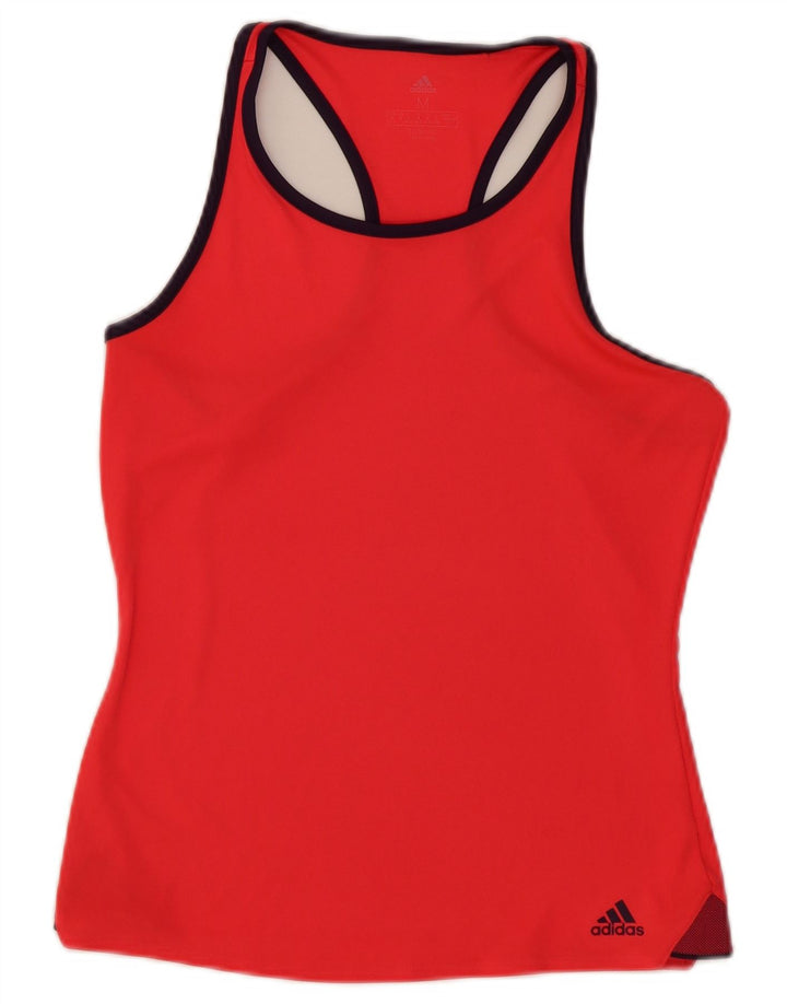 Adidas Débardeur Femme UK 12/14 Rouge Moyen