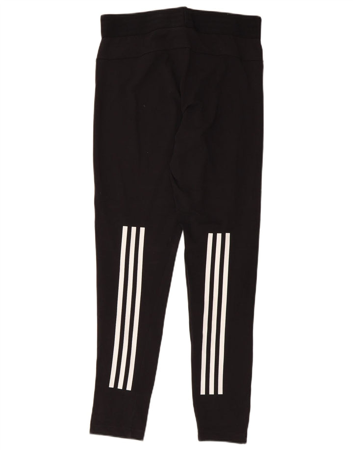 Adidas Leggings Femme UK 12/14 Coton Noir Moyen