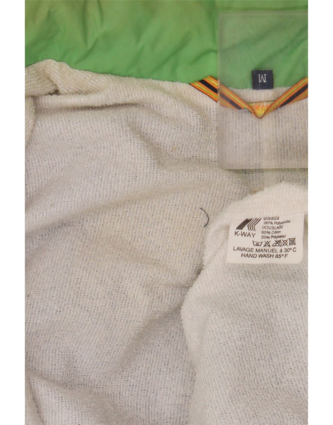 K-WAY Veste coupe-vent pour homme UK 38 Violet moyen Colourblock Polyamide