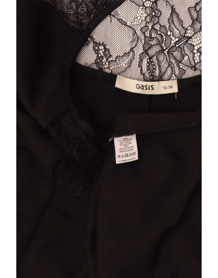 Oasis Robe fourreau pour femme UK 42 Medium Noir Polyester