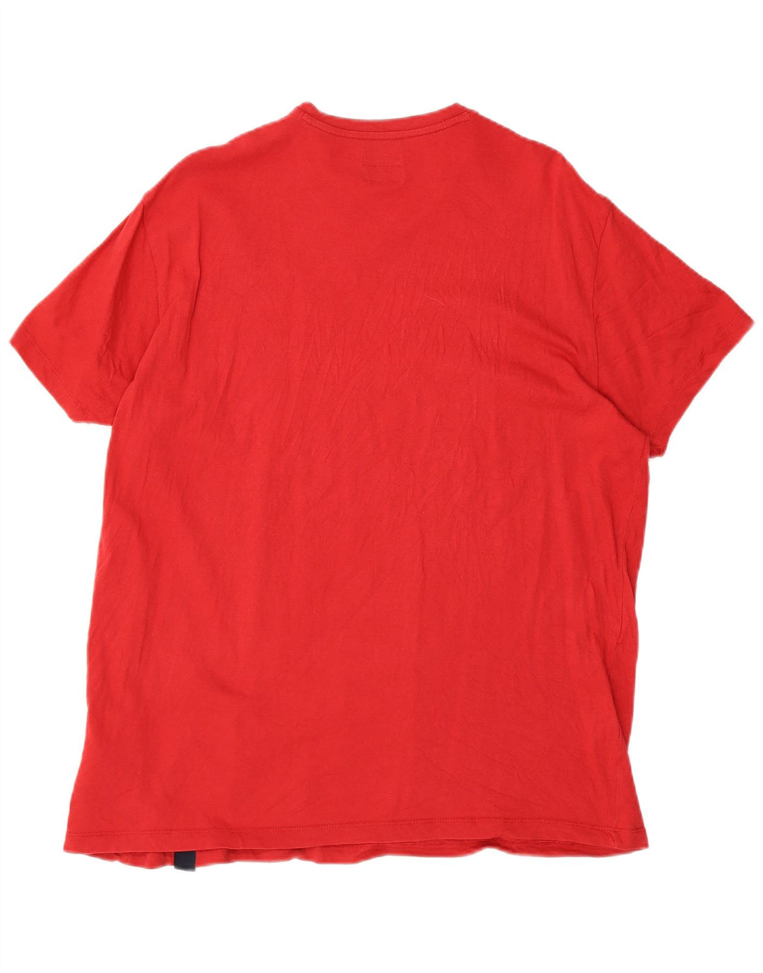 ARMANI JEANS T-Shirt Coupe Régulière Femme UK 22 3XL Rouge Coton