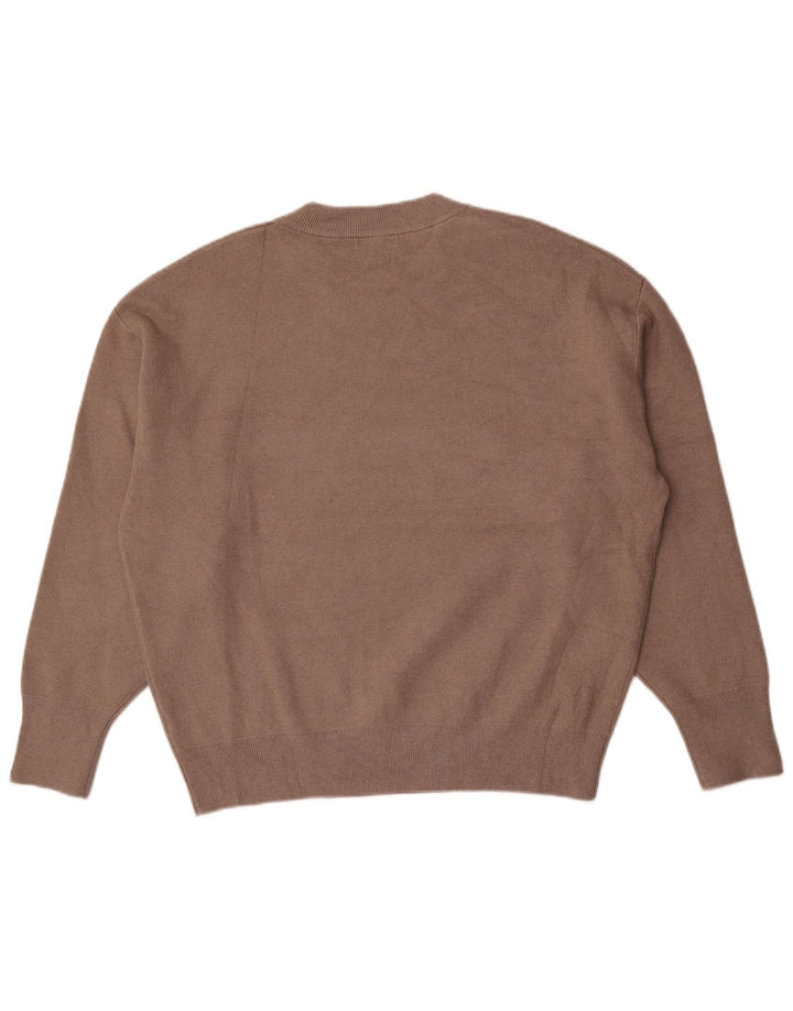Massimo Dutti Pull graphique à col rond pour homme, grand gris