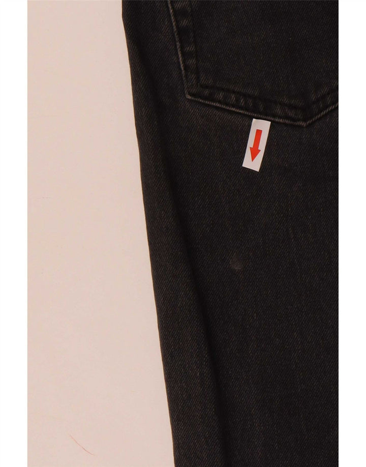 Topshop Jean court effet vieilli W25 L24 gris polyester pour femme