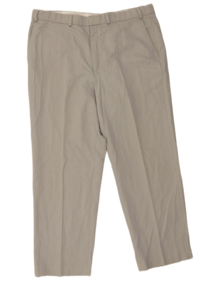 Marks & Spencer Pantalon Chino Droit Homme W38 L29 Gris Polyester