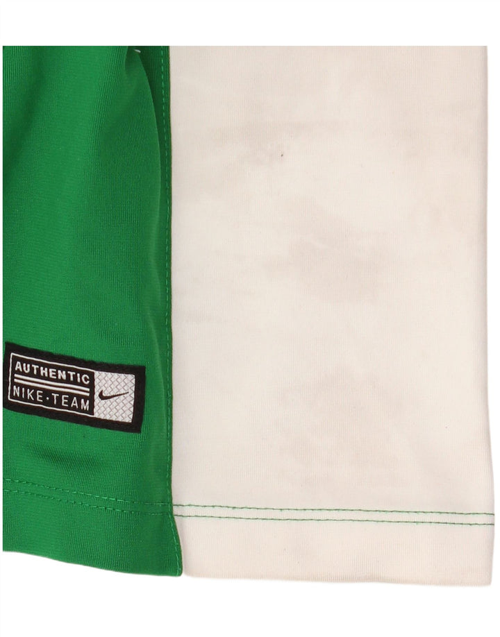 NIKE Haut Dri Fit à manches longues pour homme XL Vert Colorblock Polyester