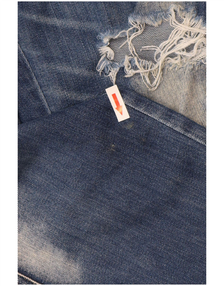 Replay Femme Katewin Jean Slim Effet Déchiré W32 L32 Bleu Coton