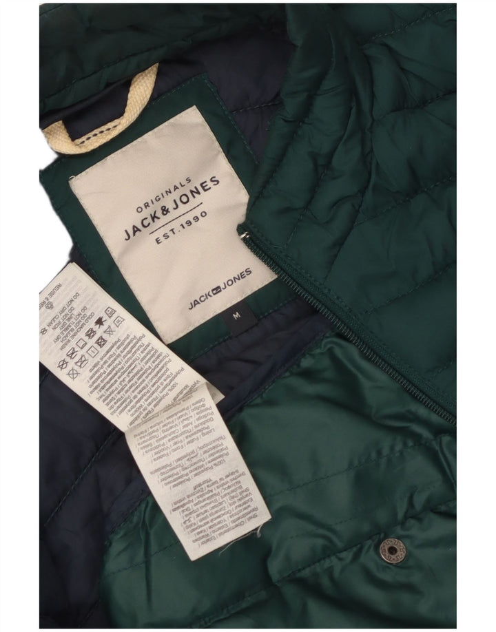 JACK & JONES Veste matelassée homme UK 38 Vert moyen Polyester