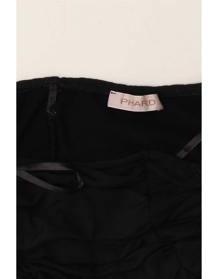 Phard Robe moulante sans bretelles pour femme UK 8 Small Noir