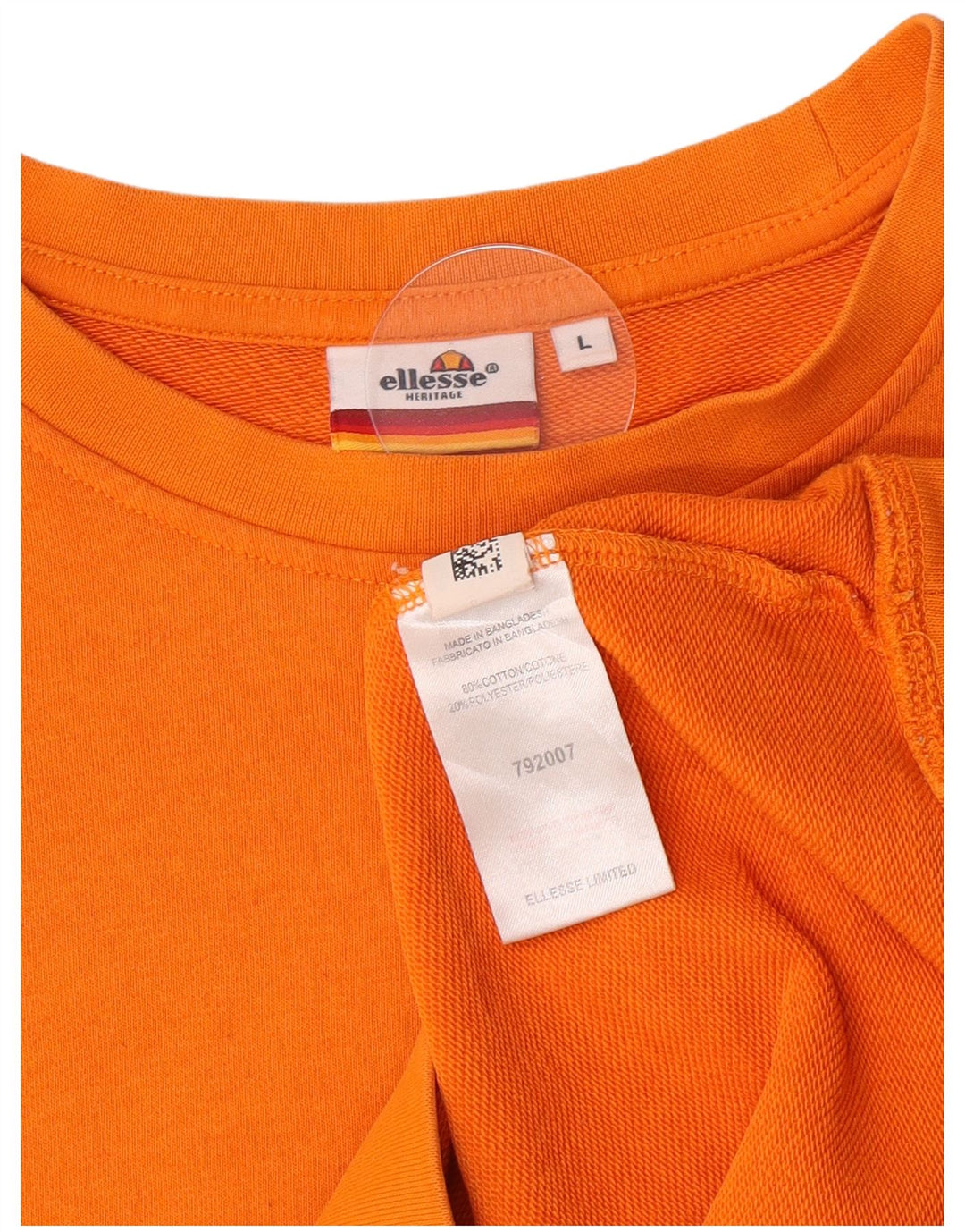 Ellesse Sweat-shirt graphique pour homme en coton orange Taille L