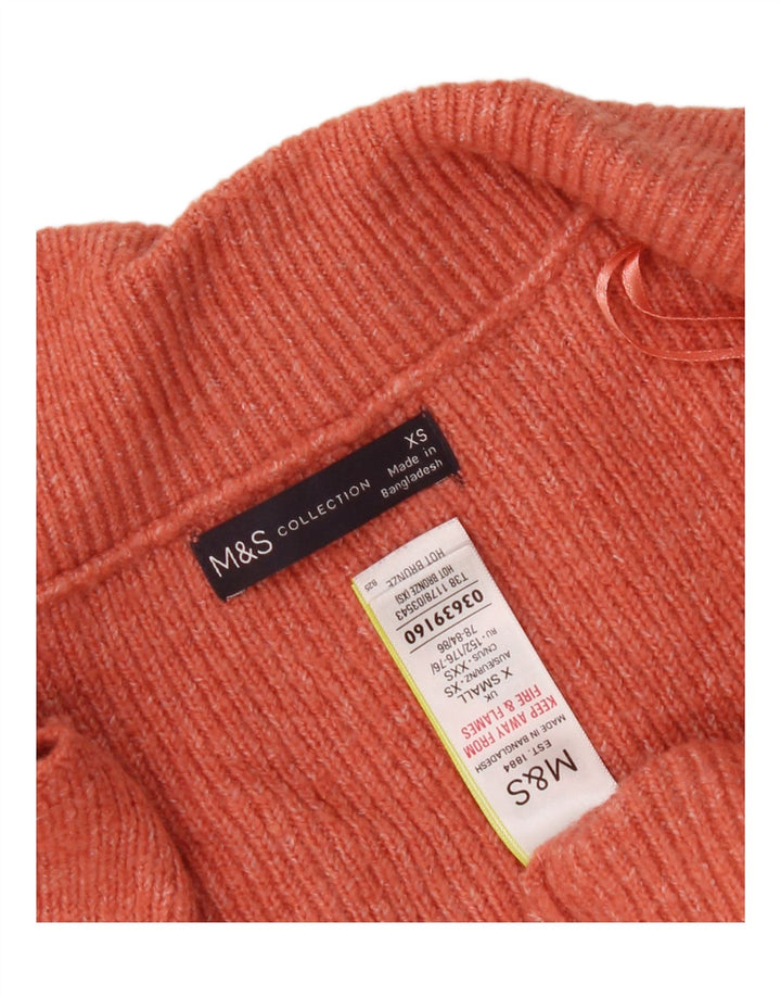Marks & Spencer Pull cardigan surdimensionné pour femme UK 6 XS Orange