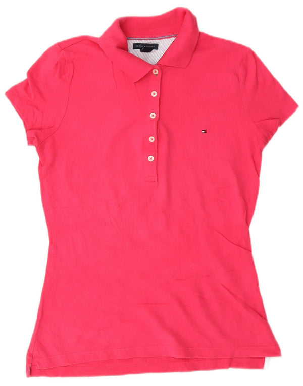 Tommy Hilfiger Polo Femme UK 10 Petit Rose