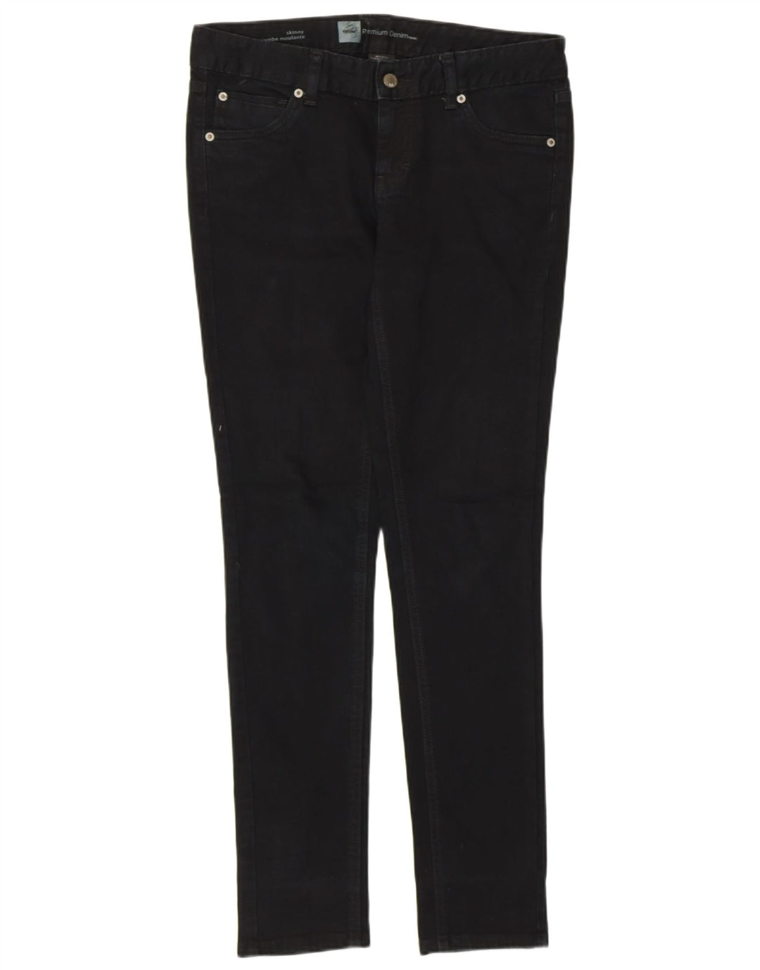 Mossimo Jean skinny extensible pour femme US 4 Small W30 L30 Coton noir