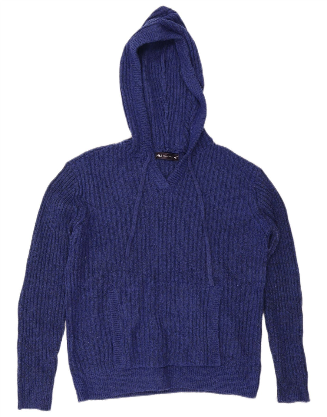Marks & Spencer Pull à capuche pour femme UK 14 Bleu marine moyen