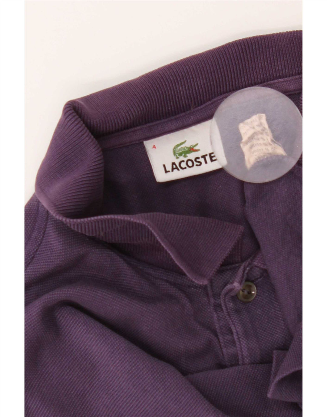 Lacoste Polo Homme Taille 4 Coton Violet Moyen