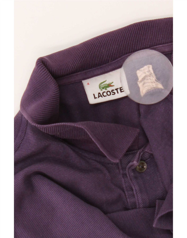 Lacoste Polo Homme Taille 4 Coton Violet Moyen