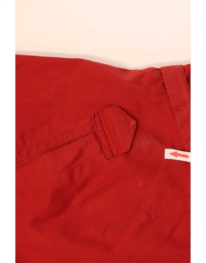 Coast Guard Veste Bomber à Capuche pour Homme UK 38 Coton Colorblock Rouge Moyen