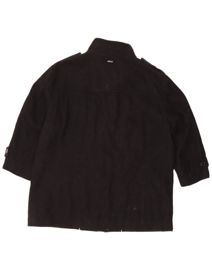 Calvin Klein Veste militaire pour homme UK 42 XL Laine noire