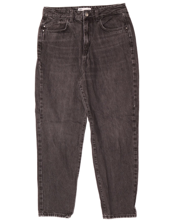 Zara Jean fuselé taille haute pour femme EU 40 Medium W30 L28 Coton noir