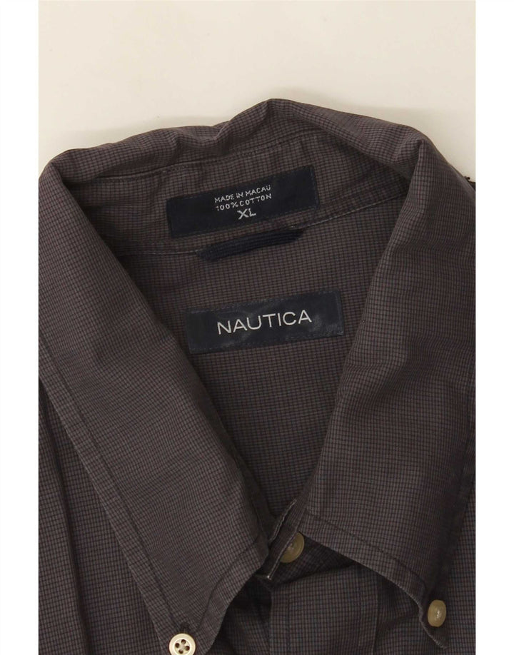 Nautica Chemise Homme XL Gris Vichy Coton