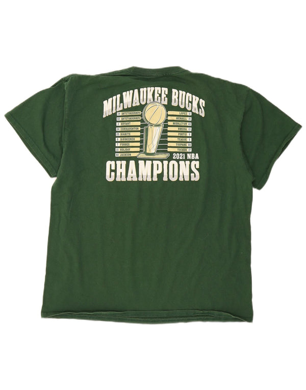 NBA T-Shirt Graphique Homme Top XL Vert Coton