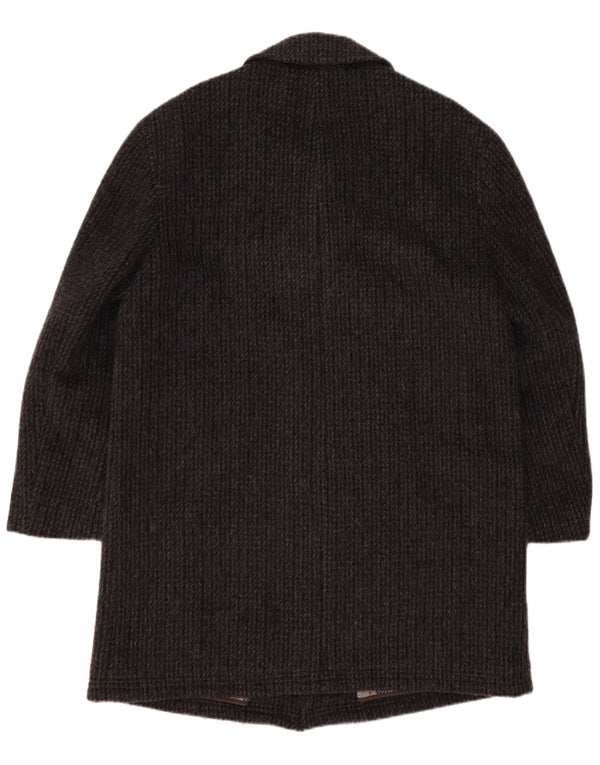 Esquire Manteau Homme IT 48 Laine Vierge Gris Moyen