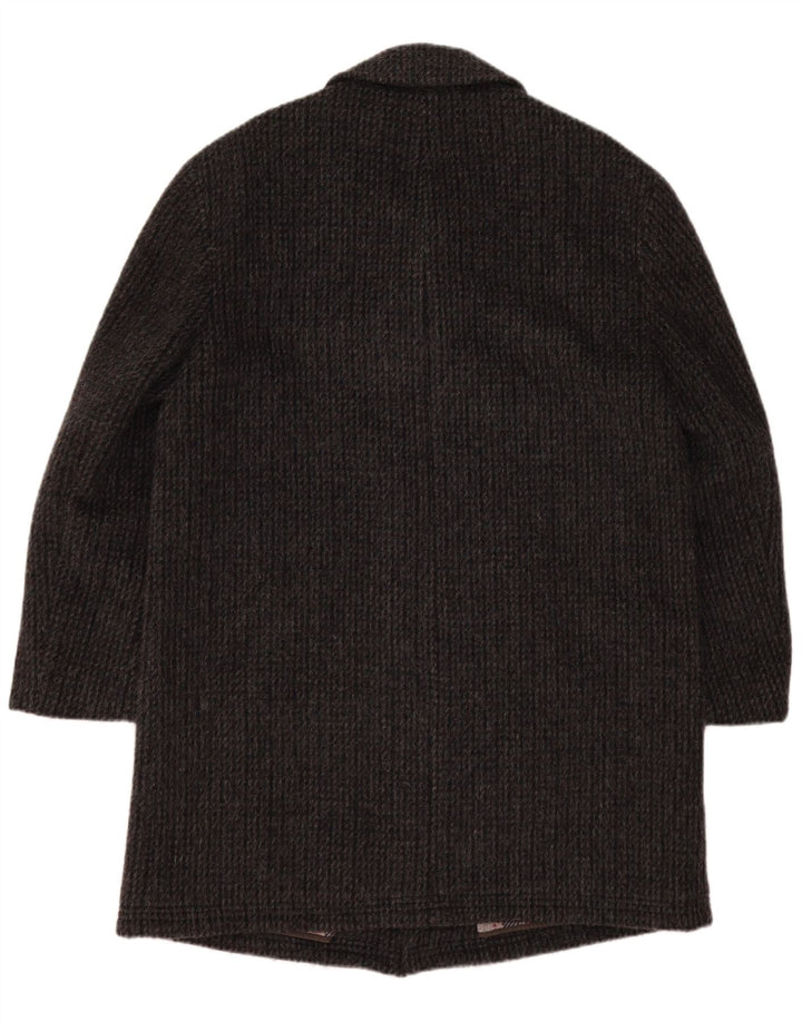 Esquire Manteau Homme IT 48 Laine Vierge Gris Moyen