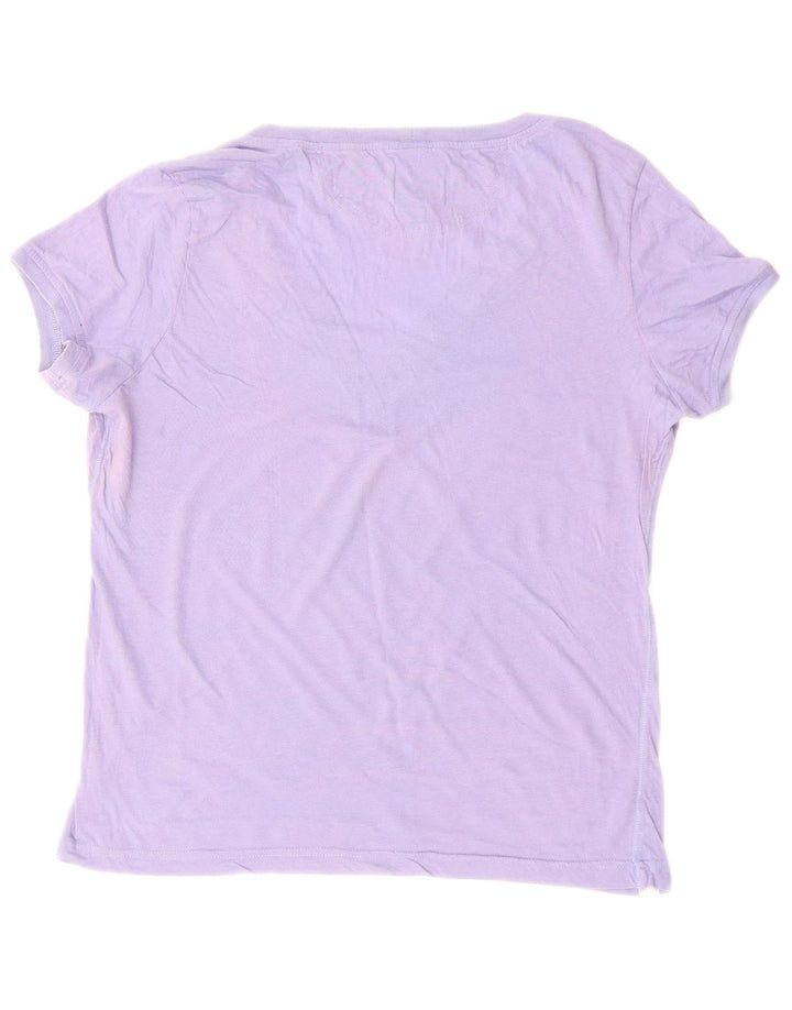 CHAMPION T-Shirt Femme Top UK 18 XL Violet Coton