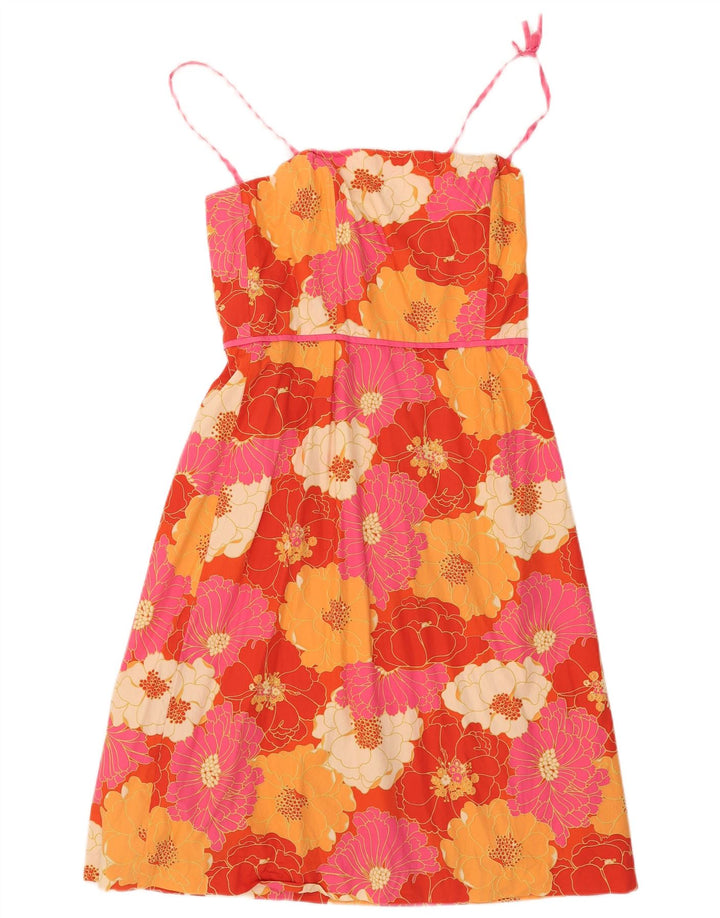 Kathlin Argiro Robe trapèze pour femme US 12 Grand motif floral multicolore