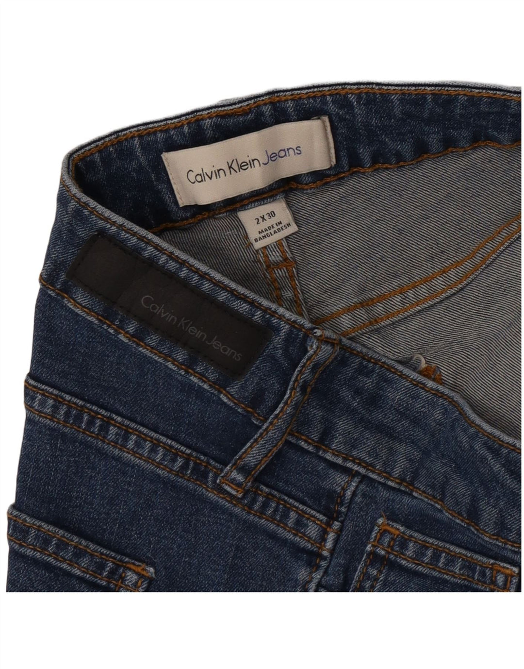 Calvin Klein Jean droit femme W30 L30 bleu