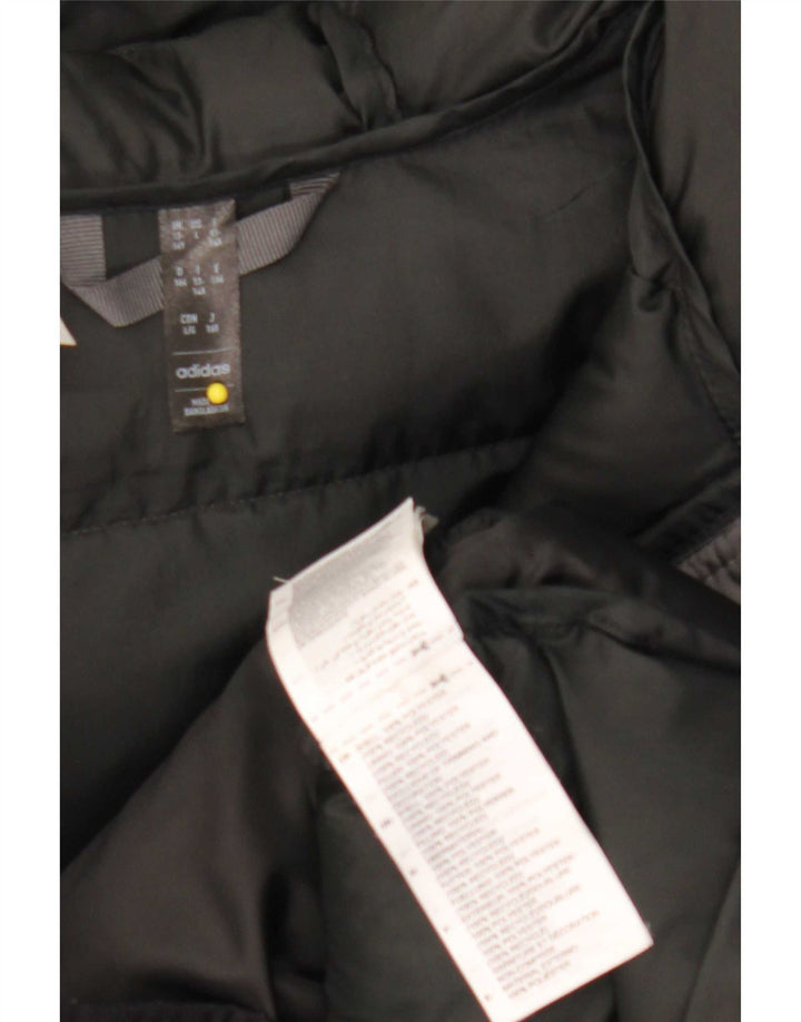 Adidas Veste matelassée à capuche pour garçon 13-14 ans Gris Colorblock Polyester
