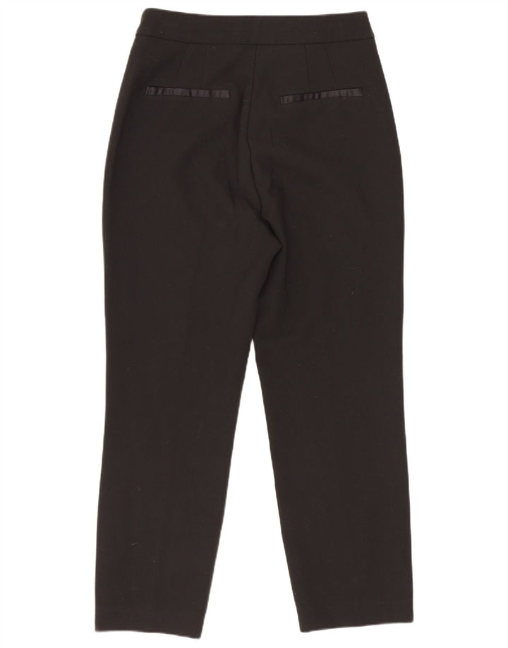 Zara Pantalon décontracté slim pour femme XS 24 L23 Noir Polyester