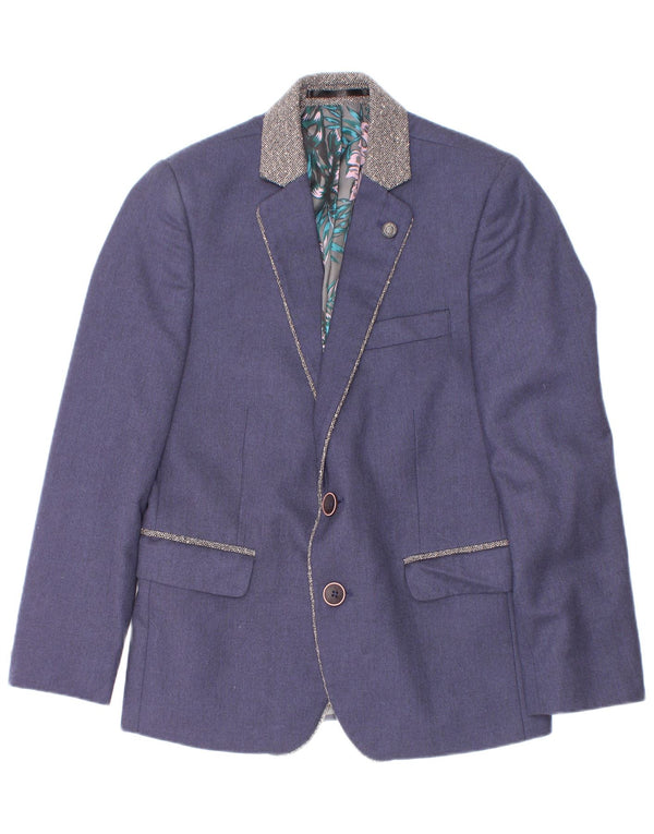 JP 1880 Veste Blazer 2 Boutons Garçon 4-5 ans Bleu Marine Polyester