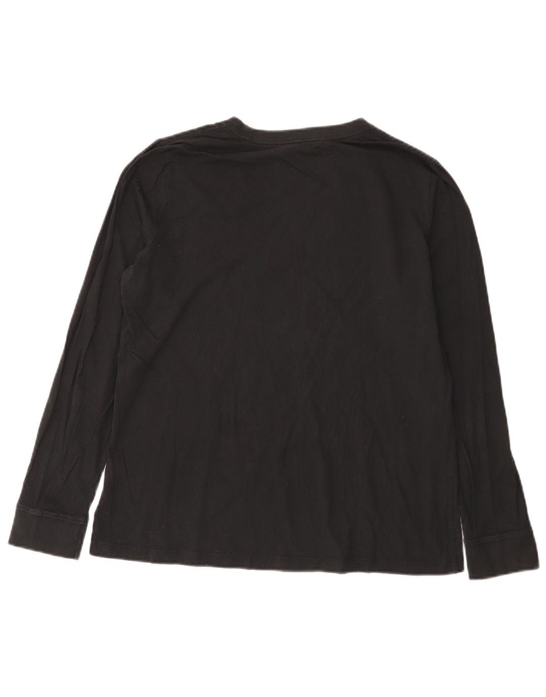 Nike Haut graphique à manches longues pour femme UK 16 Large Noir Coton