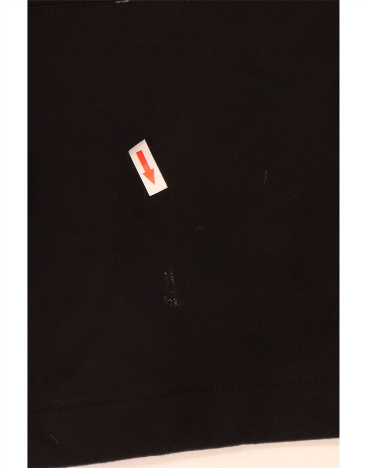 Zara Pull à capuche pour homme Petit coton noir