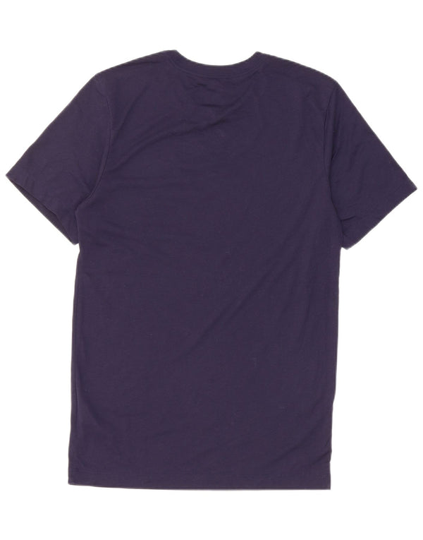 NIKE Hommes Dri Fit Graphic T-Shirt Top XS Bleu Marine Polyester