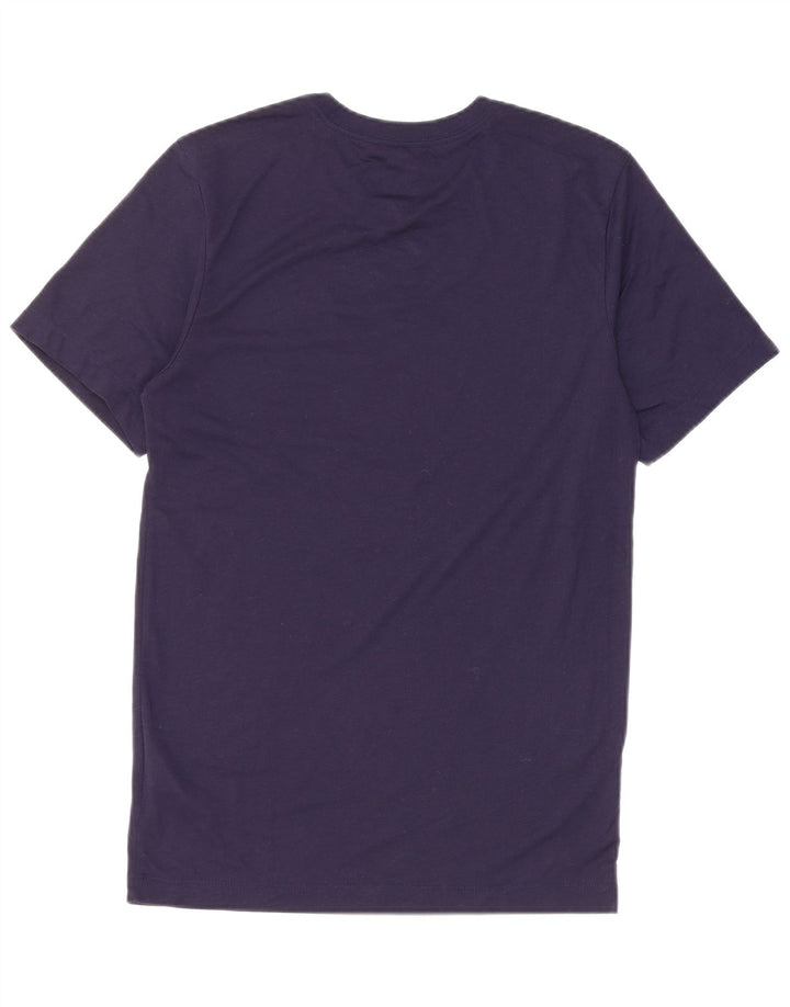 NIKE Hommes Dri Fit Graphic T-Shirt Top XS Bleu Marine Polyester