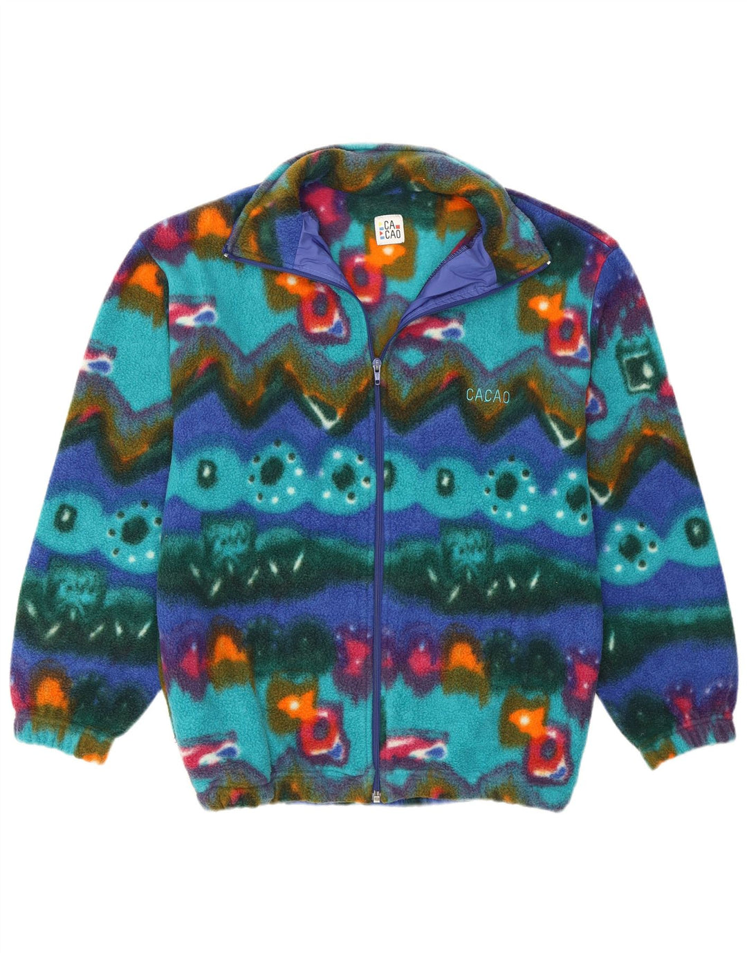 Veste Polaire Homme Cacao IT 46 Petit Polyester Géométrique Multicolore