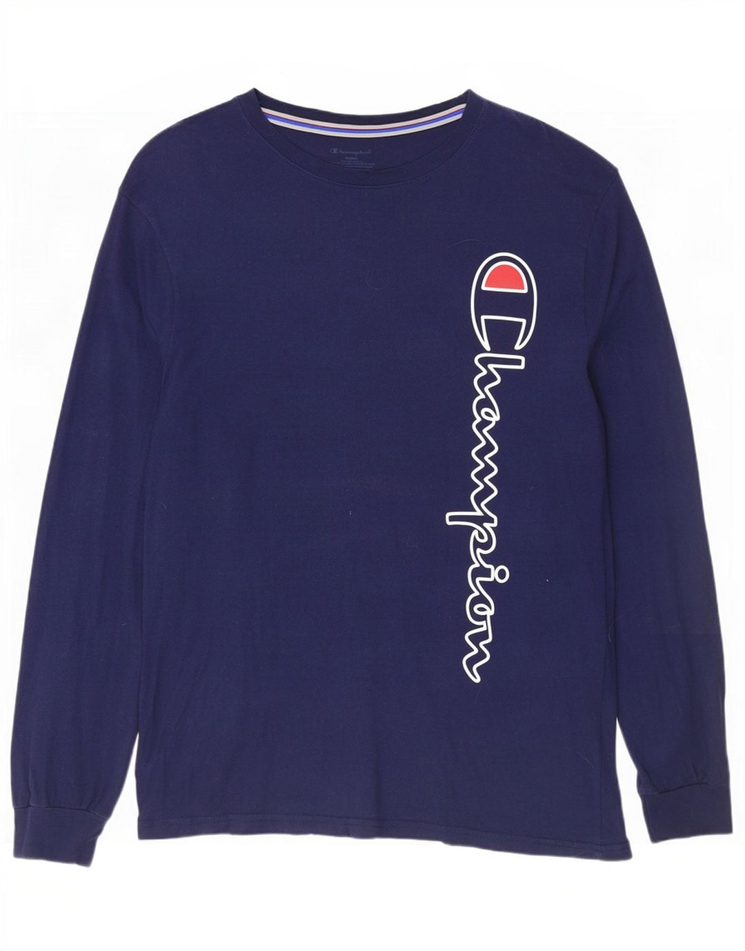 Champion Haut graphique à manches longues pour homme en coton bleu marine moyen