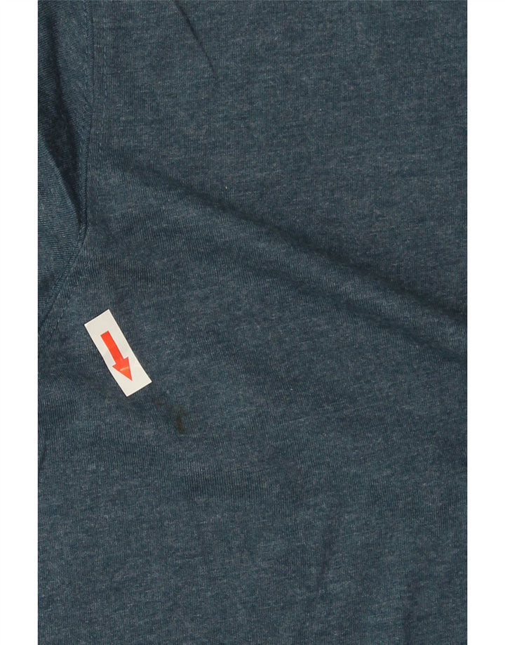 EDDIE BAUER T-Shirt Homme Top XL Bleu Coton