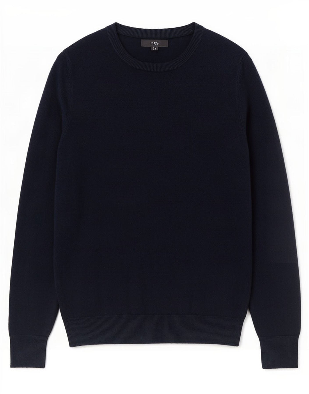 Marks & Spencer Pull col bateau pour homme Petit bleu marine Acrylique