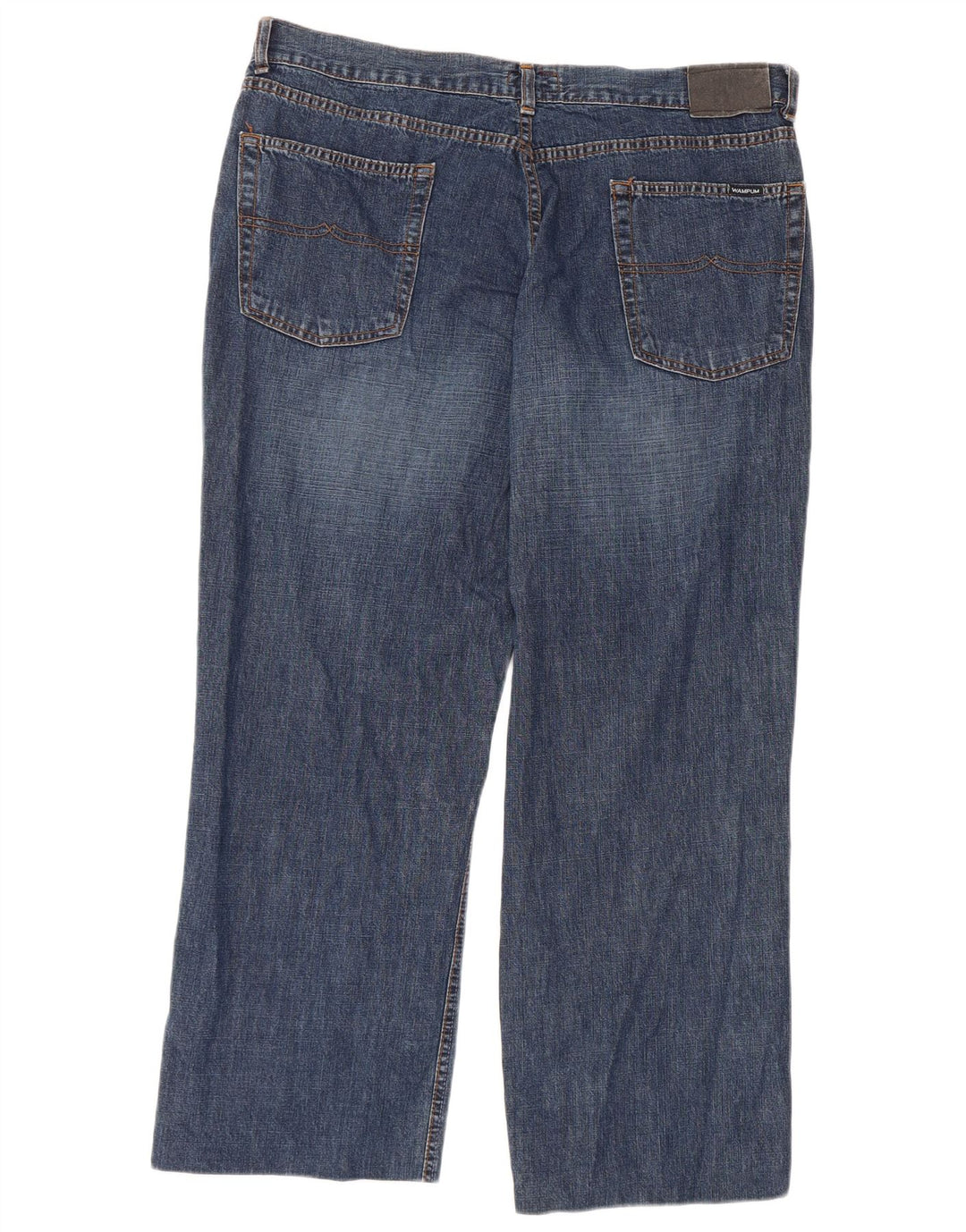 WAMPUM Jean droit homme W36 L27 bleu coton