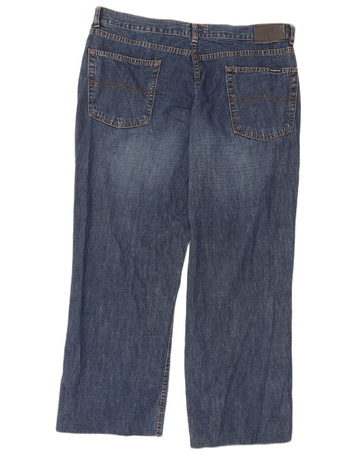 WAMPUM Jean droit homme W36 L27 bleu coton