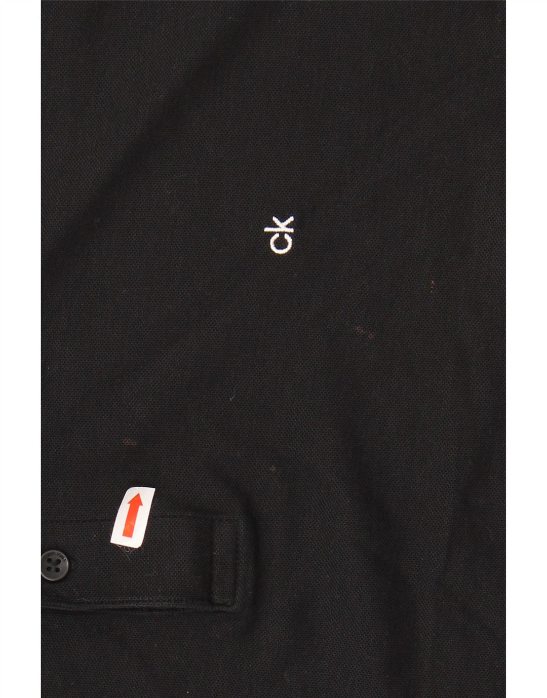 CALVIN KLEIN Polo Homme Large Noir Coton